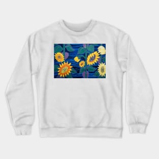 🌻 Sunflowers painting Crewneck Sweatshirt